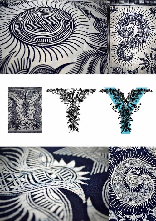 batiktype/苗族蜡染西文字体试验