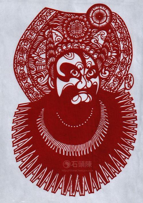 剪纸之脸谱