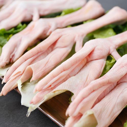 屋下鹅 鹅爪750g 农家散养大白鹅土鹅鹅肉鹅脚掌冷冻