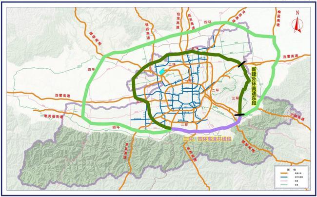 这条高速即将通车西安四环十二射中的关键一横
