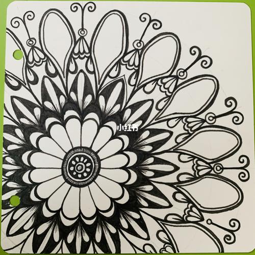 线描#手绘#禅绕画#原创(142):大用_手绘_禅绕画_文化