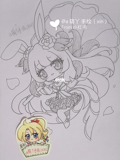 王者荣耀公孙离马克简笔原创手绘画画的日常_绘画_手绘_王者荣耀_马克