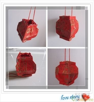 做折纸灯笼图片大全图解