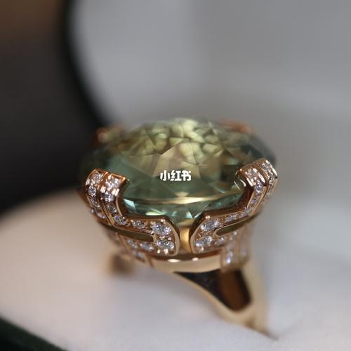 宝格丽家的绿水晶戒指……_戒指_宝格丽怎么样_玫瑰金