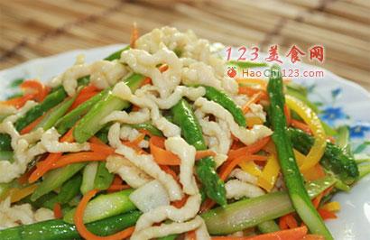 芦笋炒肉丝[图解]