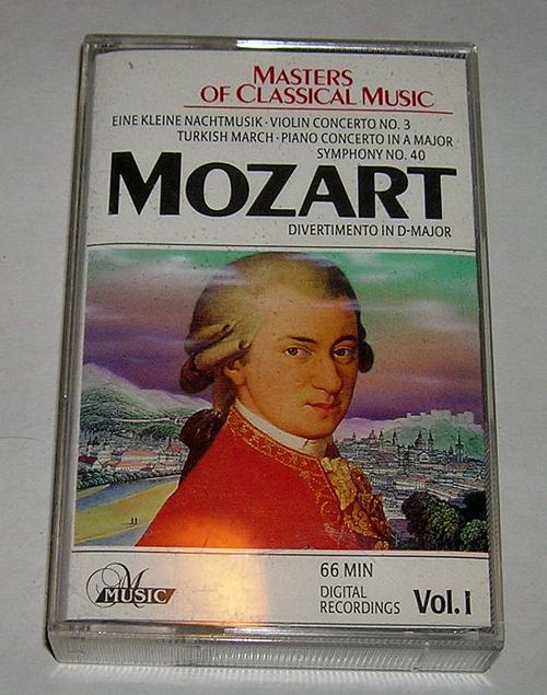 wolfgang amadeus mozart cassette tape delta masters of classical