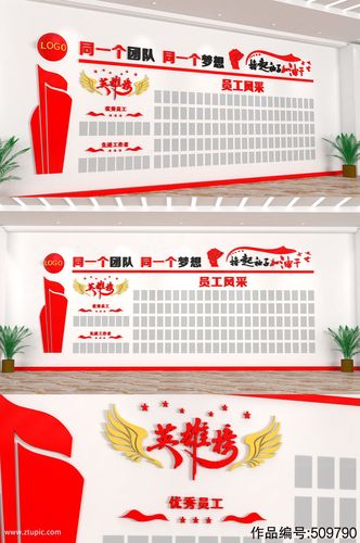 大气公司企业员工荣誉墙龙虎榜光荣榜