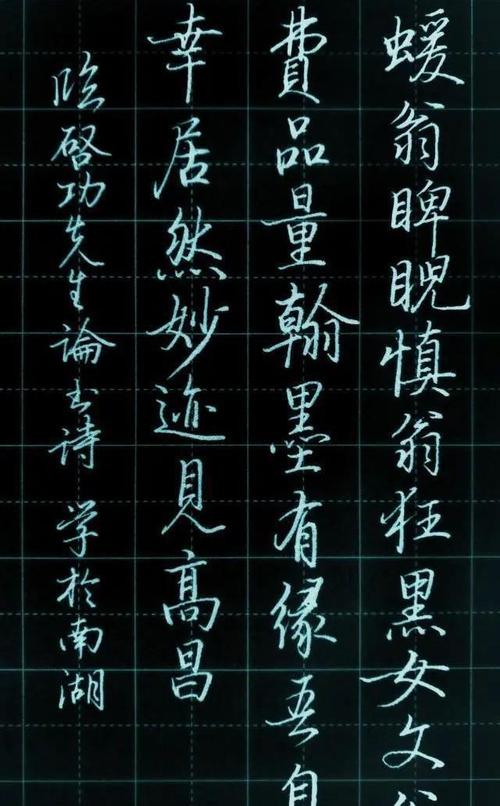 启功体钢笔书法的美学特征