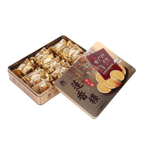 中华老字号莲香楼杏仁饼铁盒装400g老式糕点点心零食过年节送礼盒