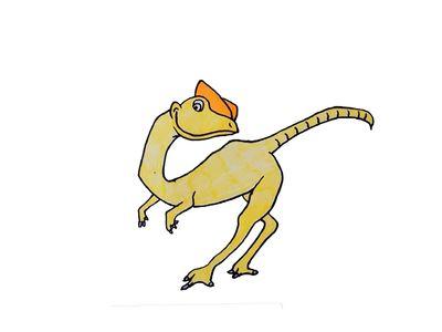 双冠龙简笔画绘画