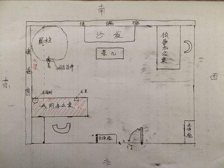 大师帮我看看办公室风水.我的办公桌坐北朝南,对面是