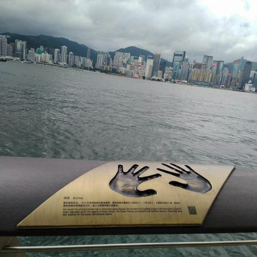 香港星光大道明星手印.