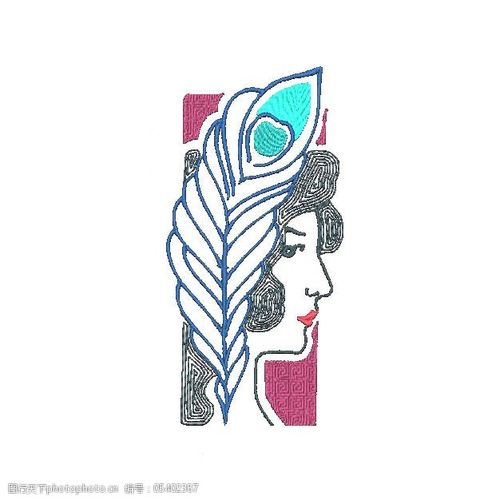 关键词:绣花免费下载 抽象花纹 服装图案 花纹 免费下载 女人 人物