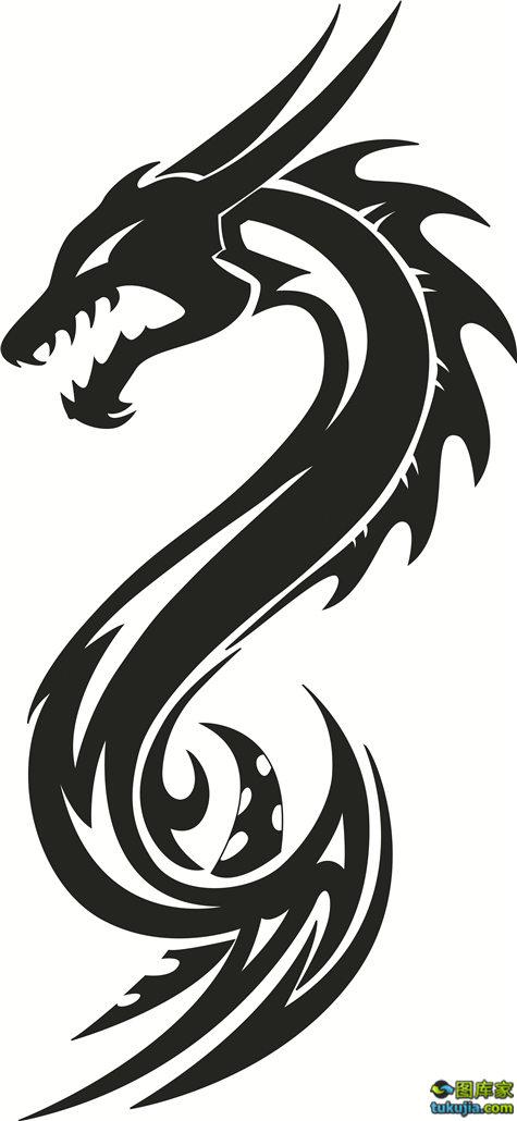 龙图腾龙图案龙纹身图案飞龙火龙龙图标龙素材矢量2631