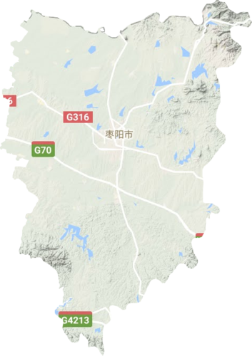 枣阳市高清地形地图,枣阳市高清谷歌地形地图