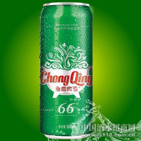 500ml重庆66易拉罐啤酒(12听/箱)火热招商中