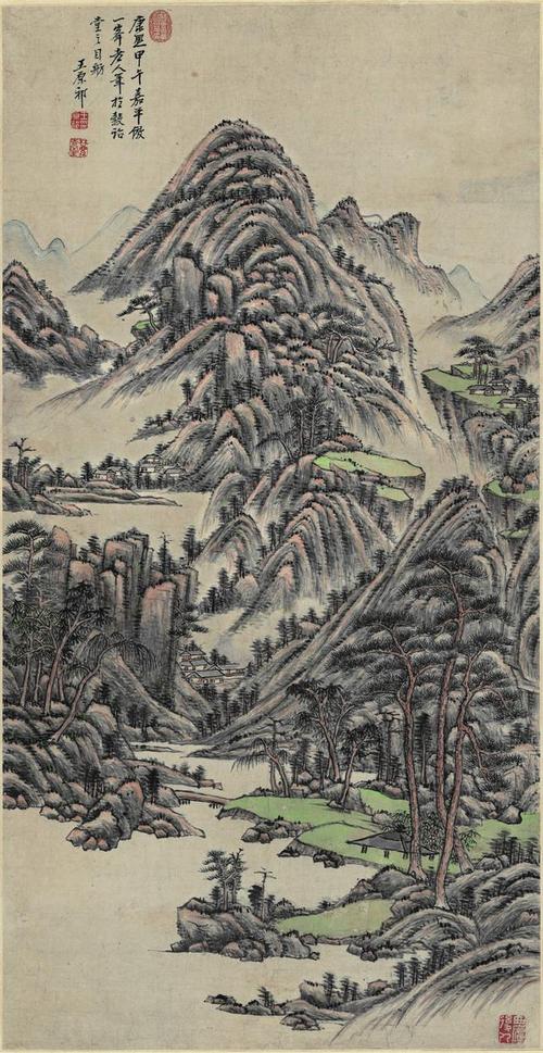 以古为师|清,王原祁《仿一峰山水图》