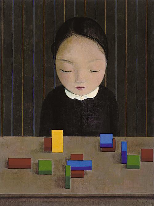 女孩和积木 刘野