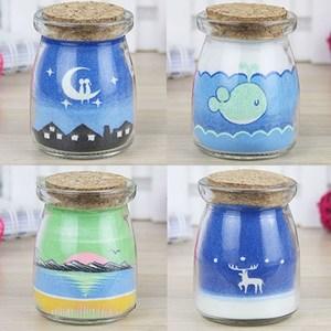 创意手工diy沙瓶画夜光图片