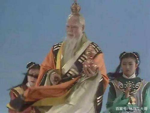 太上老君和两个童子(《西游记》剧照)