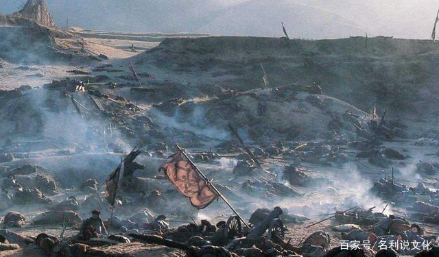 图四:战场场面,尸横遍野所以,屠城"八十万余"的数字过于夸张.