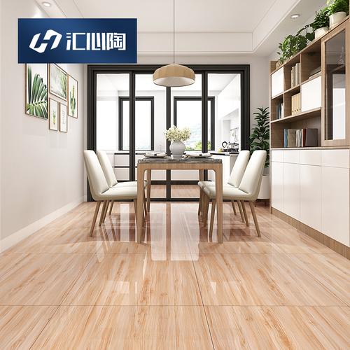 汇心陶全瓷仿木纹客厅餐厅卧室地砖800x800柔光木纹砖超平釉