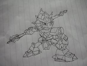 怎么画斗龙战士人物简笔画