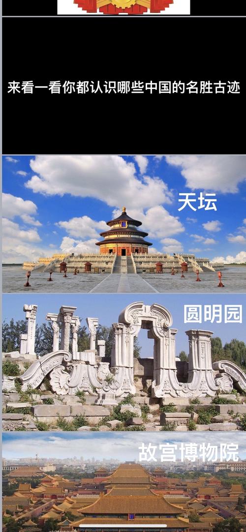 竞赛开始了,让我们比一比,哪个小朋友认识的名胜古迹最多!