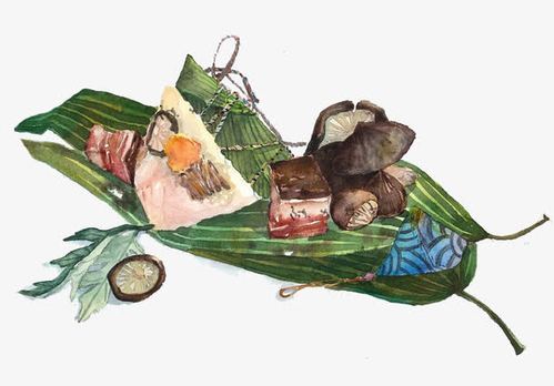 手绘端午节粽子免抠素材免费下载_觅元素51yuansu.com