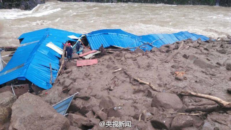福建三明在建工地山体滑坡