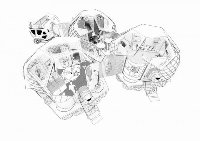 精品项目 >> 未来人类探索火星的住处