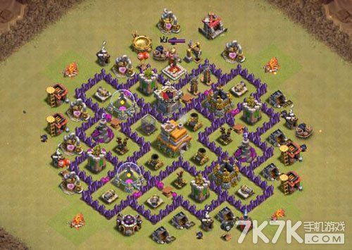 部落冲突七本阵型照片发给我