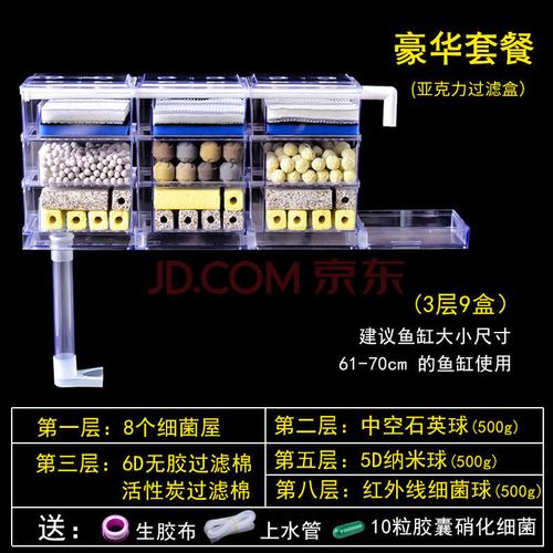 滴流盒过滤器上滤盒鱼缸抽屉上置过滤盒自制过滤器小过滤盒 9盒豪华