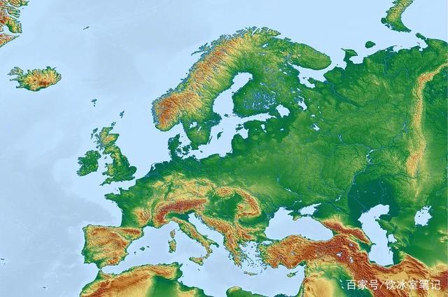 欧洲大陆被阿尔卑斯山脉,比利牛斯山脉以及意大利的亚平宁山脉等高山