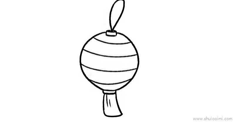灯笼儿童画怎么画灯笼简笔画步骤