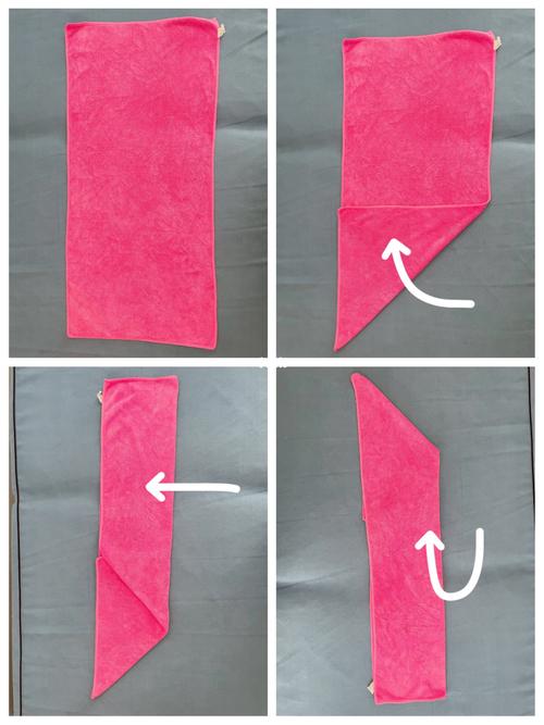 毛巾卷叠法图解 | 美容院物品整理93