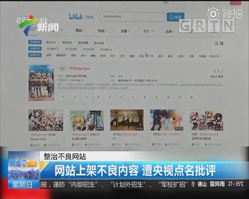 整治不良网站:网站上架不良内容 遭央视点名批评