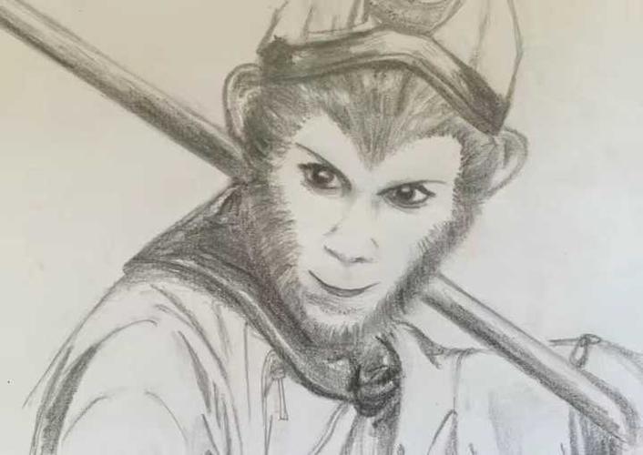 最后贴一下我临摹的剧照,画艺不精,学到六年级就被迫放弃.