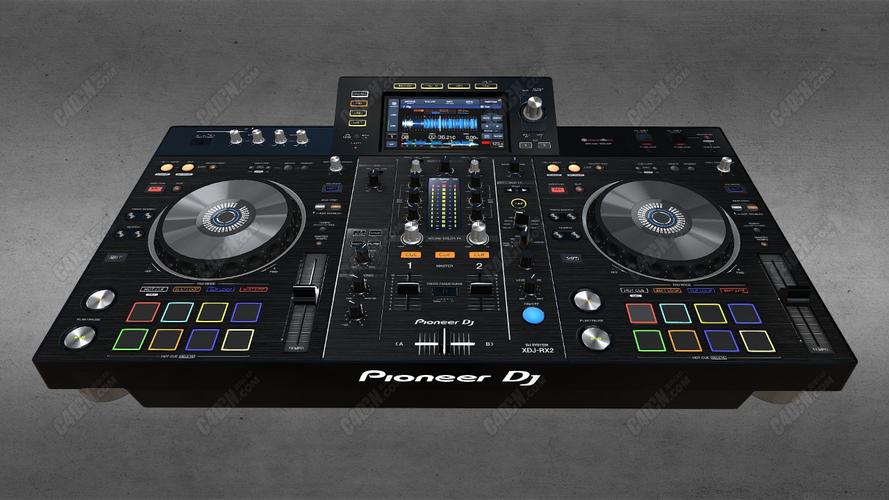 c4d先锋xdjrx2fbx2020多合一dj混音台模型