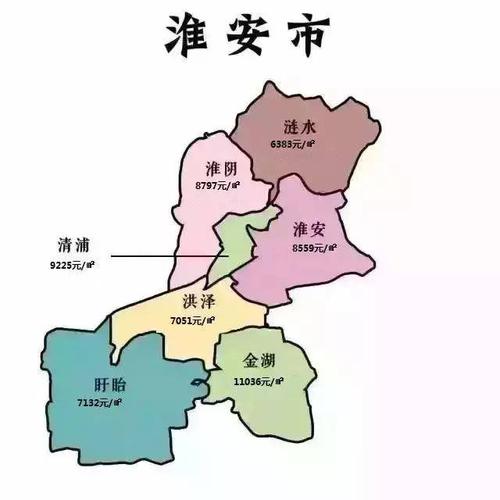 淮安10月各区房价地图