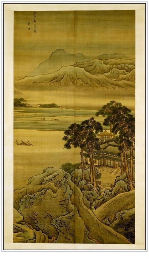 清朝中期袁江二十四幅精品山水绘画作品赏析