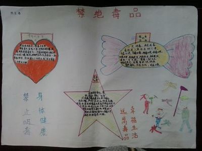 小学禁毒手抄报版面