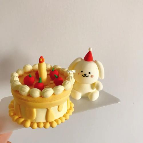 黏土生日蛋糕98_粘土_生日蛋糕_手工制作_超轻黏土