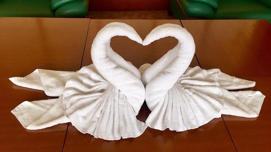 如何用浴巾,毛巾折叠天鹅