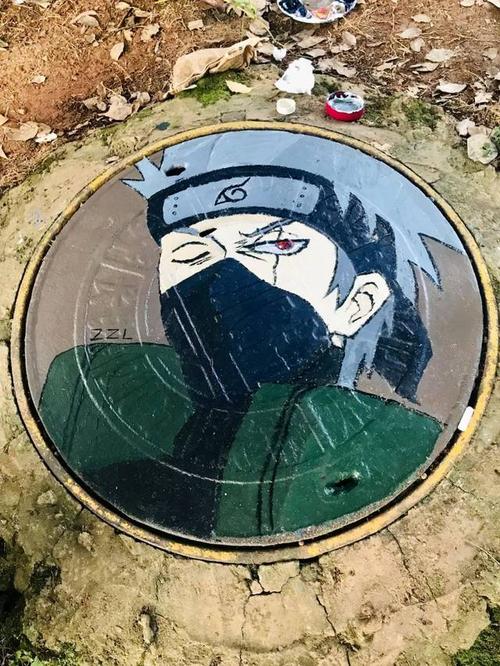 井盖涂鸦-我们与金村的生活创意