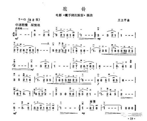 二胡演奏家汝铱独奏《驼铃》熟悉的旋律,完美的享受!