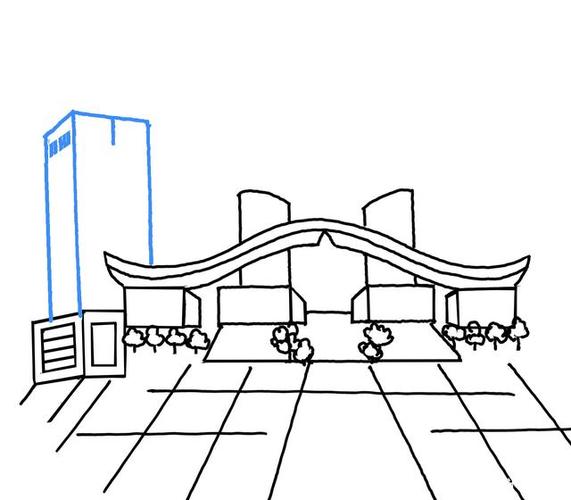 深圳城市简笔画 - 祝深圳40岁生日快乐