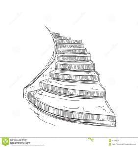 阶梯图简笔画