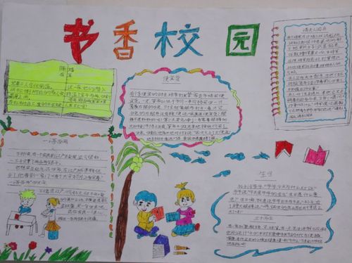 书香校园读书手抄报图片10张