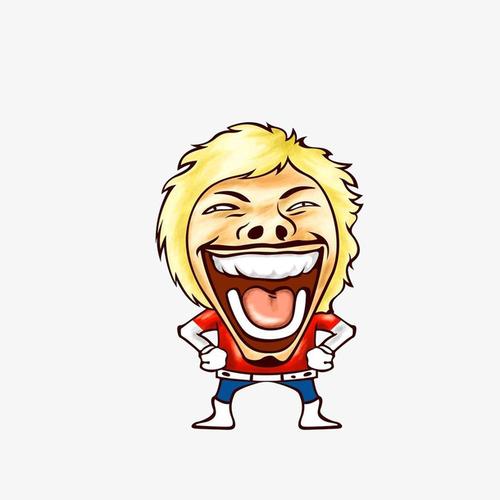 开怀大笑夸张表情图
